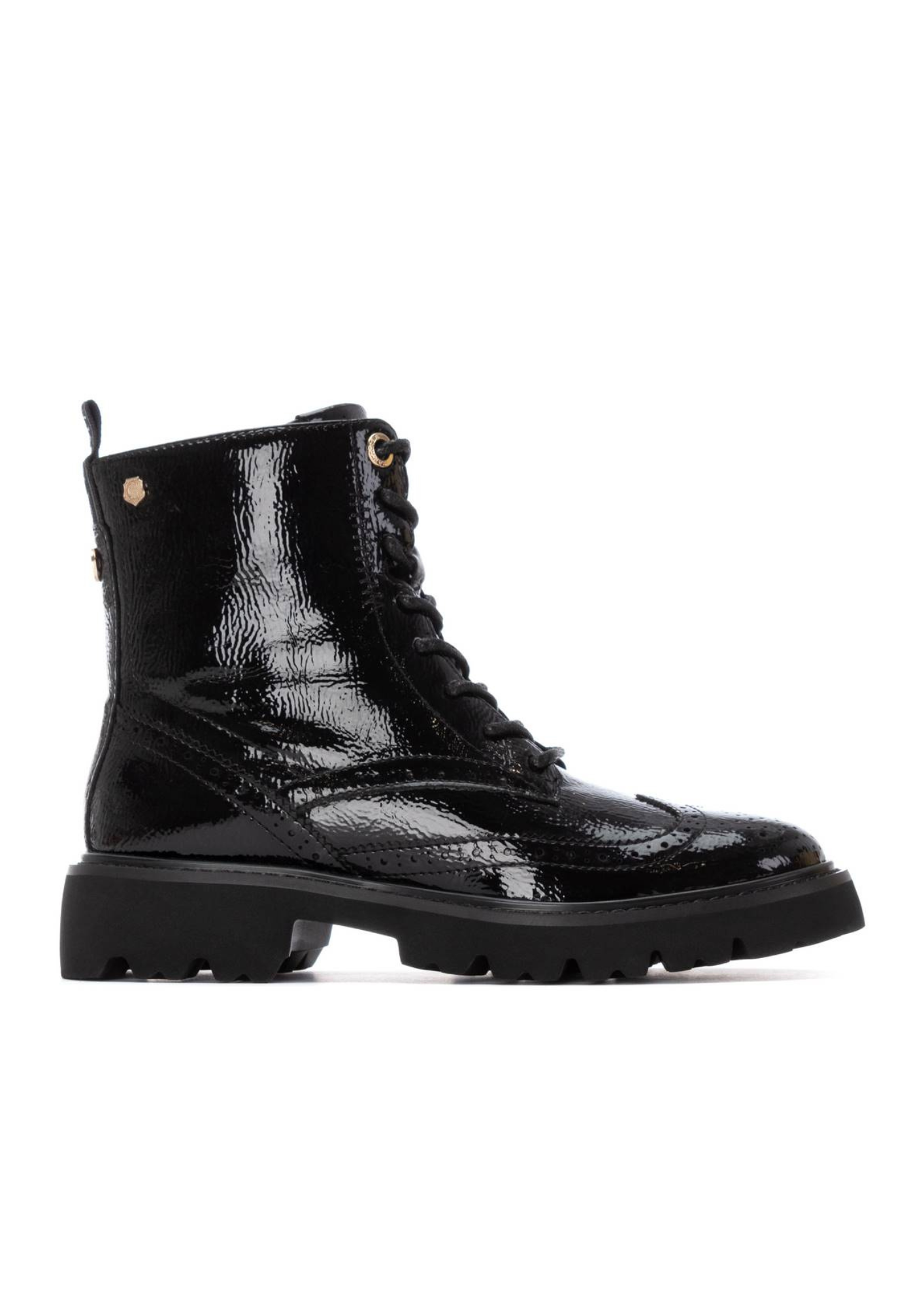 An image of the Carmela Leather Mid Heel Ankle Boot