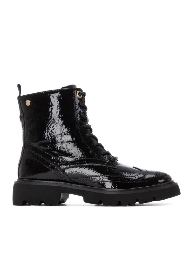 An image of the Carmela Leather Mid Heel Ankle Boot