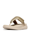 An image of the Fitflop F-Mode Go Adjustable Flatform Toe-Post Sandals