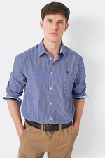 An image of the Crew Clothing Classic Micro Gingham Shirt