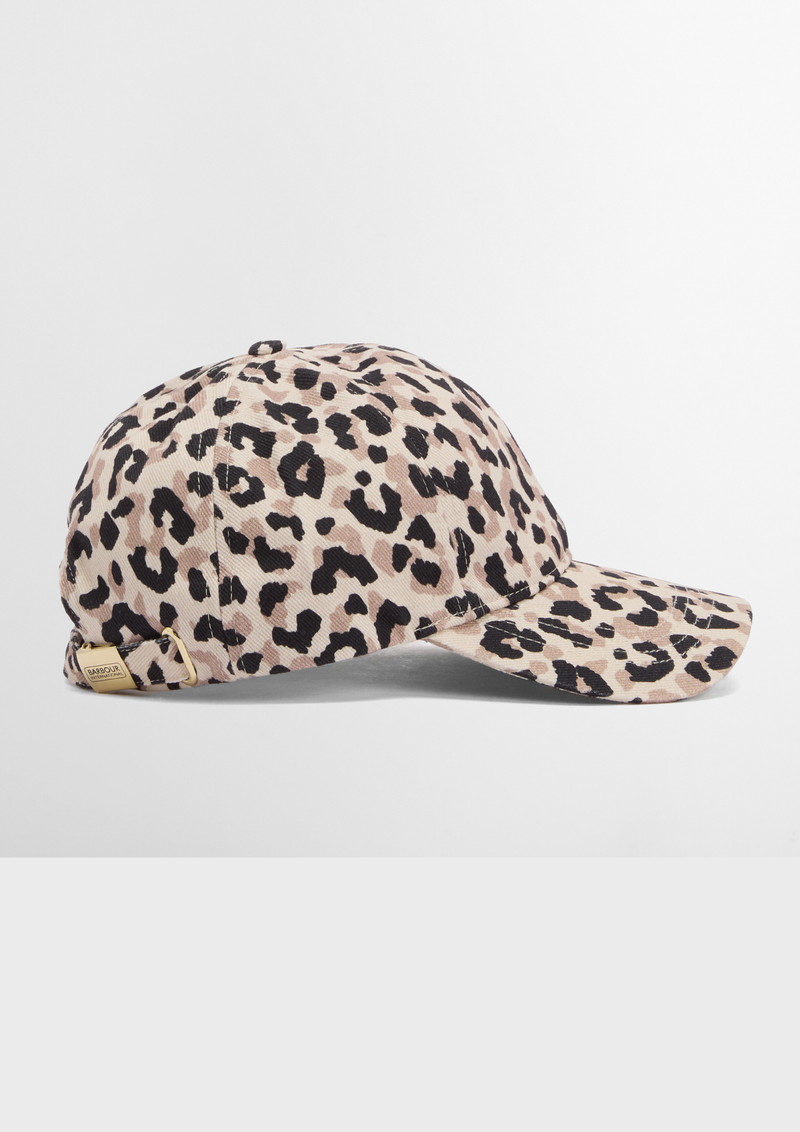 An image of the Barbour International Harley Leopard Cap