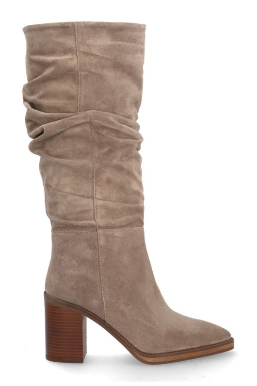 An image of the Alpe Suede Knee High Heeled Boots
