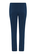 An image of the Robell Rose Trousers in the colour Deep Cobalt.