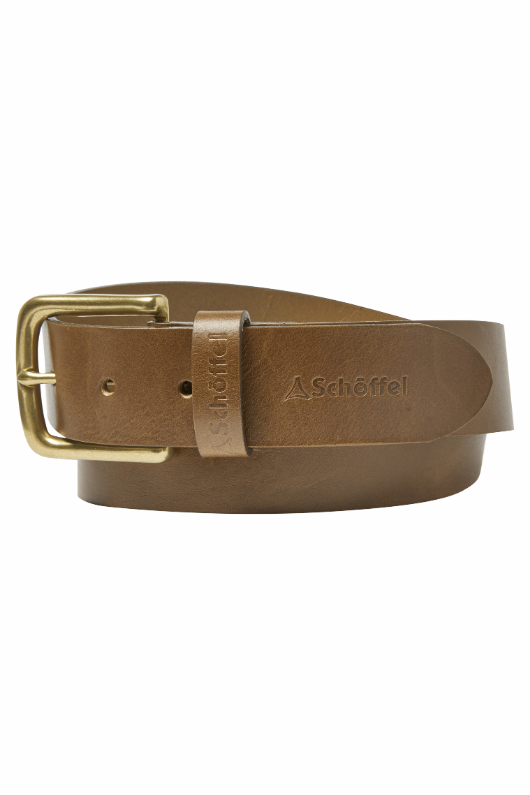 An image of the Schoffel Castleton Leather Belt