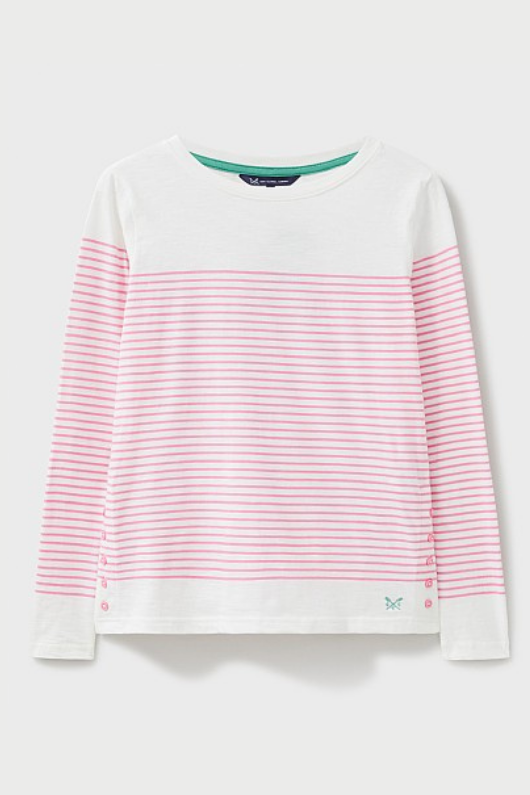 An image of the Crew Clothing Cassandra Stripe Top
