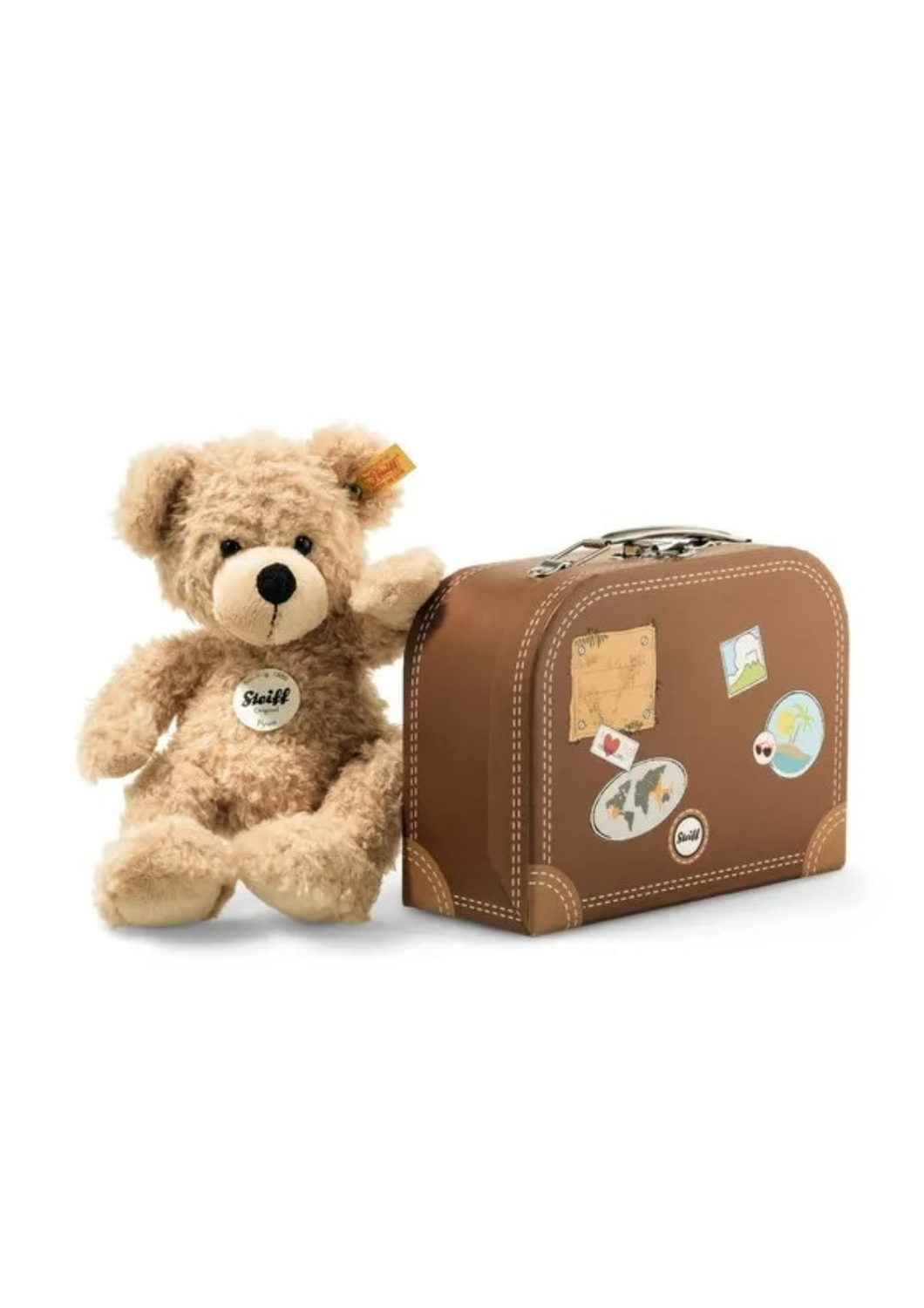 An image of the Steiff Steiff Fynn Teddy Bear In Suitcase
