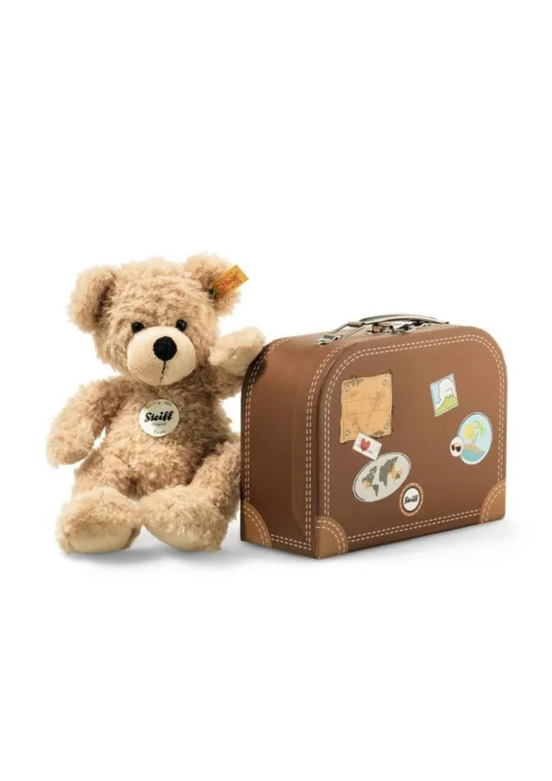 An image of the Steiff Steiff Fynn Teddy Bear In Suitcase