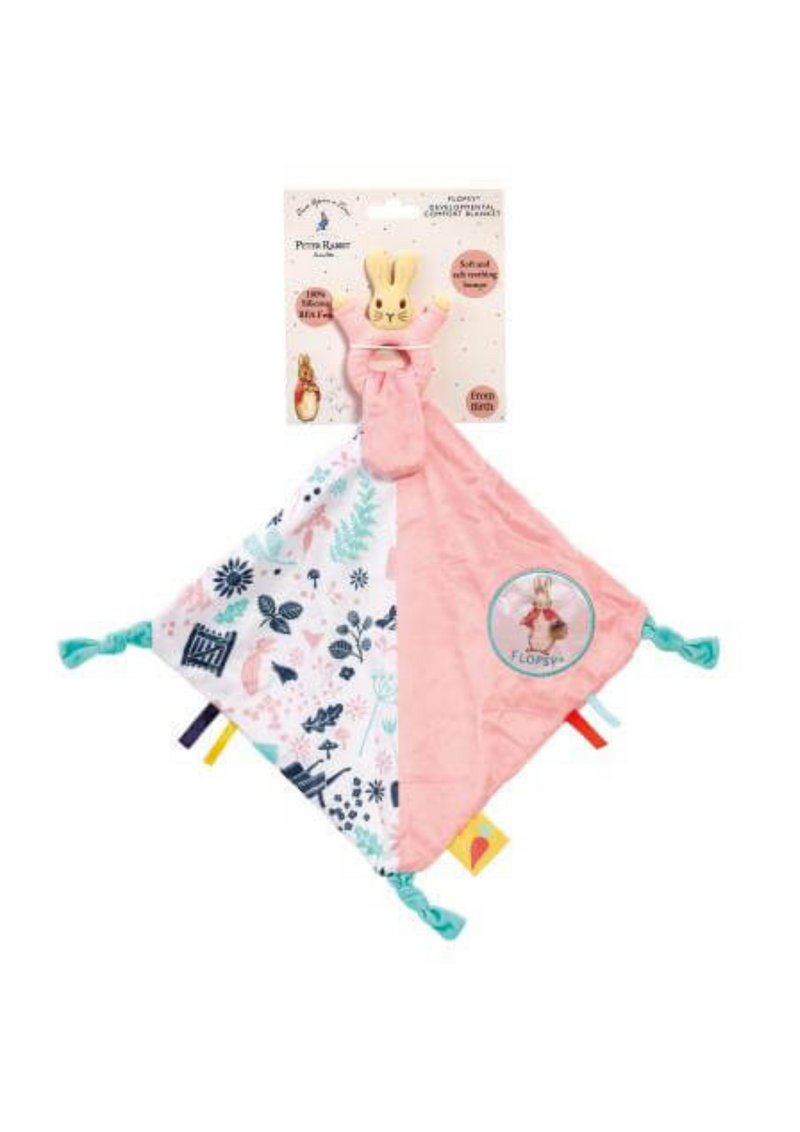 An image of the Rainbow Designs Flopsy Developmental Comforter