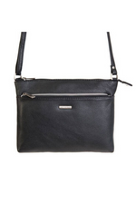 An image of the Nova Leathers Crossbody Bag With Zip Pocket