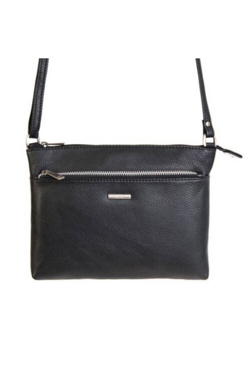 An image of the Nova Leathers Crossbody Bag With Zip Pocket