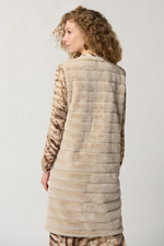 An image of the Joseph Ribkoff Faux Fur Long Gilet