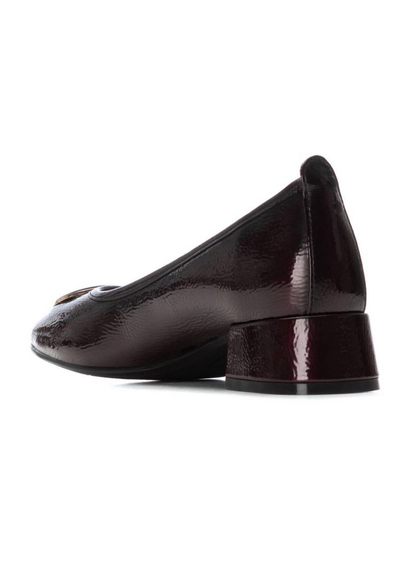 An image of the Carmela Leather Mid Heel Court Shoe