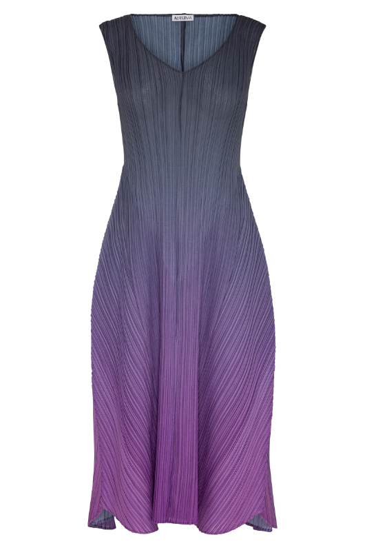 An image of the Alquema Estrella Dress in the colour Blueberry Lavender..