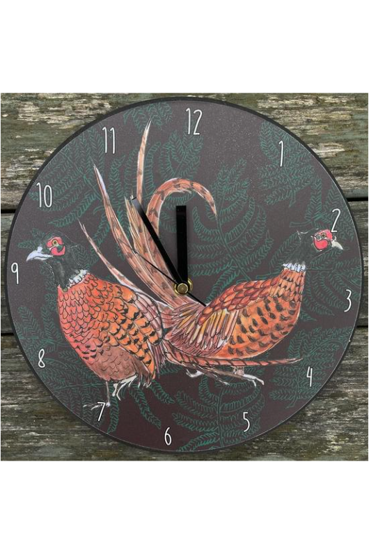An image of the Vanessa Bathgate Pheasant Grass Clock