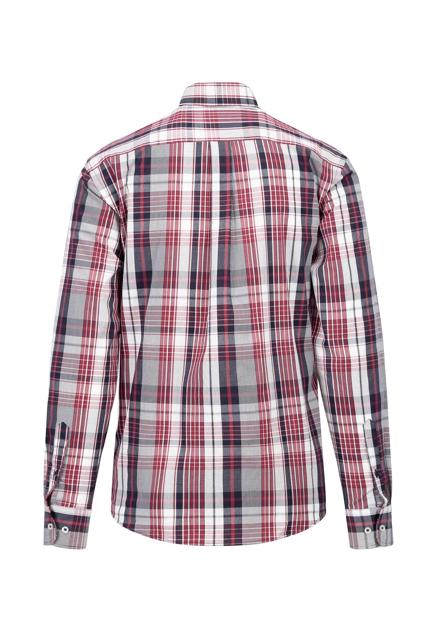 An image of the Fynch-Hatton Poplin Check Shirt