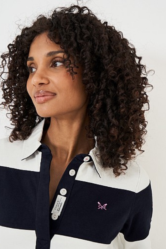An image of the Crew Clothing Long Sleeve Rugby Shirt