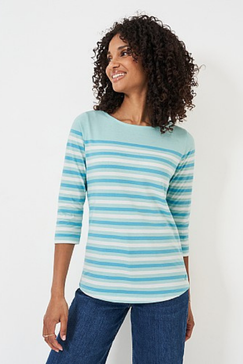 An image of the Crew Clothing Essential Breton Top