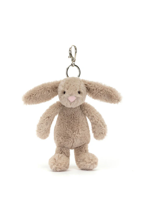 An image of the Jellycat Jellycat Bashful Beige Bunny Bag Charm
