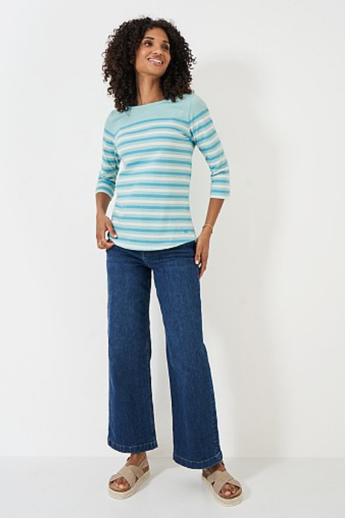 An image of the Crew Clothing Essential Breton Top