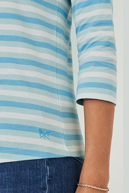 An image of the Crew Clothing Essential Breton Top