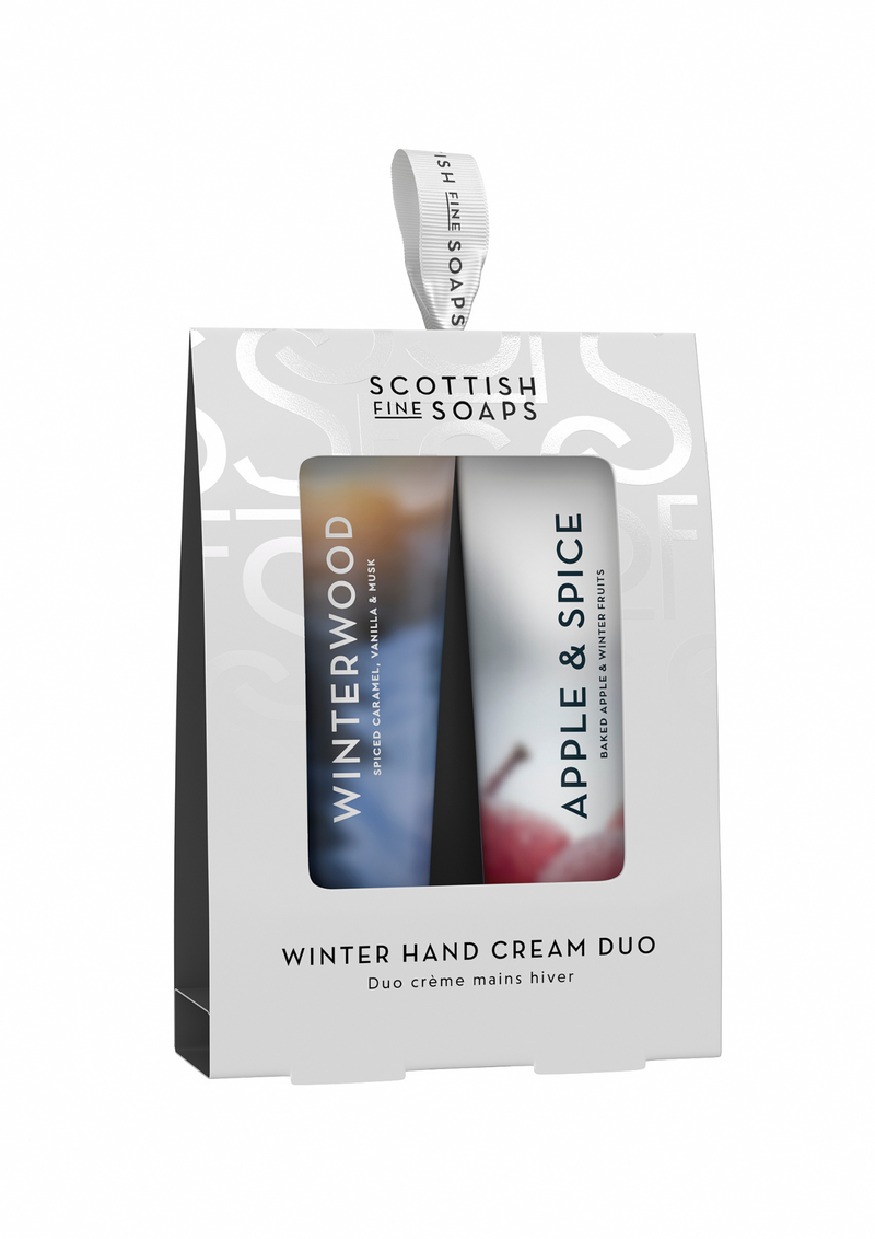 An image of the Scottish Fine Soaps Winter Hand Cream Duo