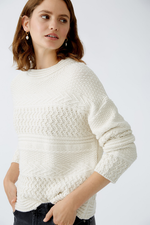 An image of the Oui Cable Knit Jumper