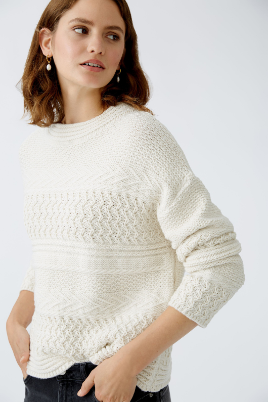 An image of the Oui Cable Knit Jumper
