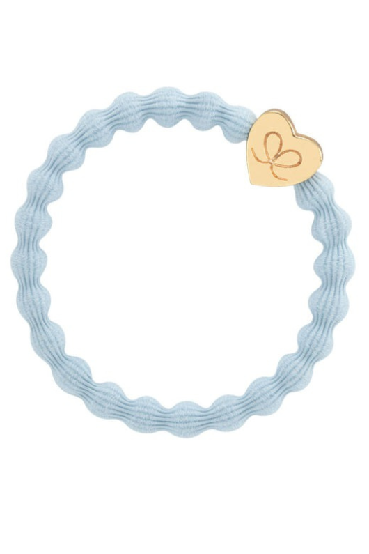 An image of the By Eloise Gold Heart Elastic Hairband
