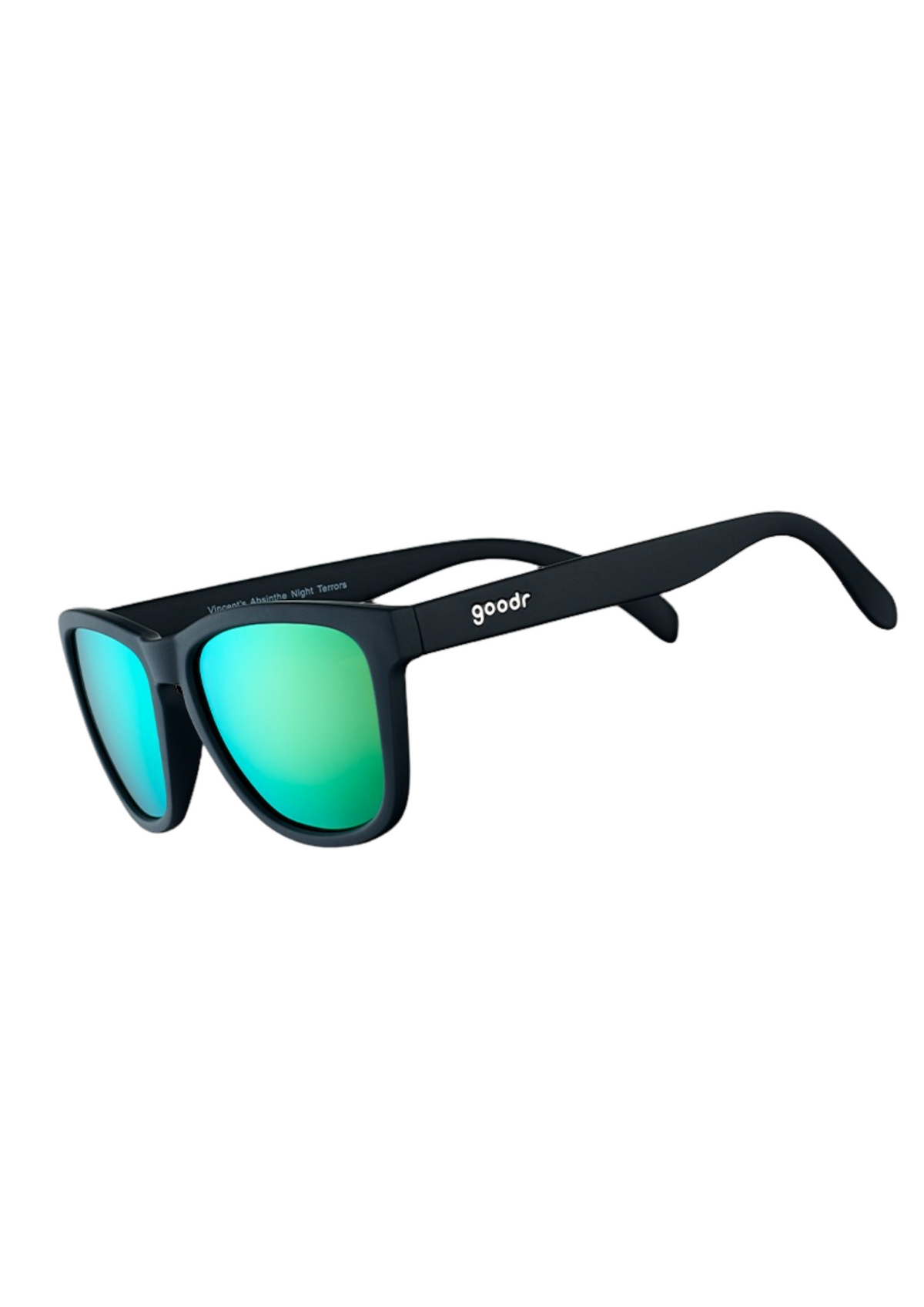 An image of the goodr Sunglasses Vincent's Absinthe Night Terrors Sunglasses