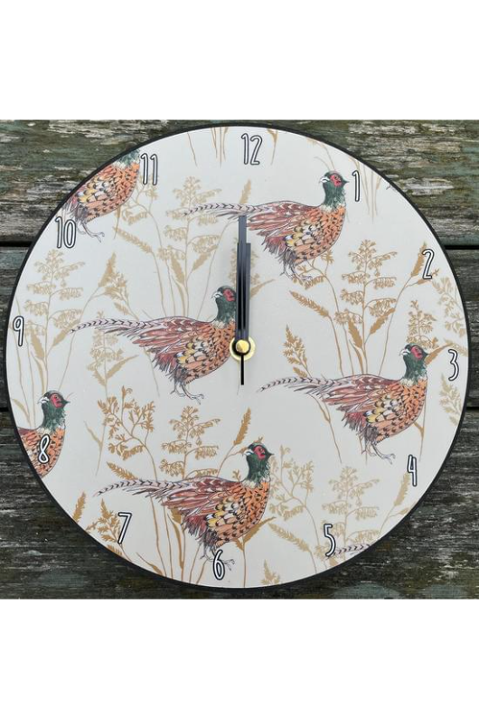 An image of the Vanessa Bathgate Pheasant Grass Clock