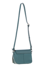 An image of Ashwood Leather 'Leather Crossbody Bag' in colour green