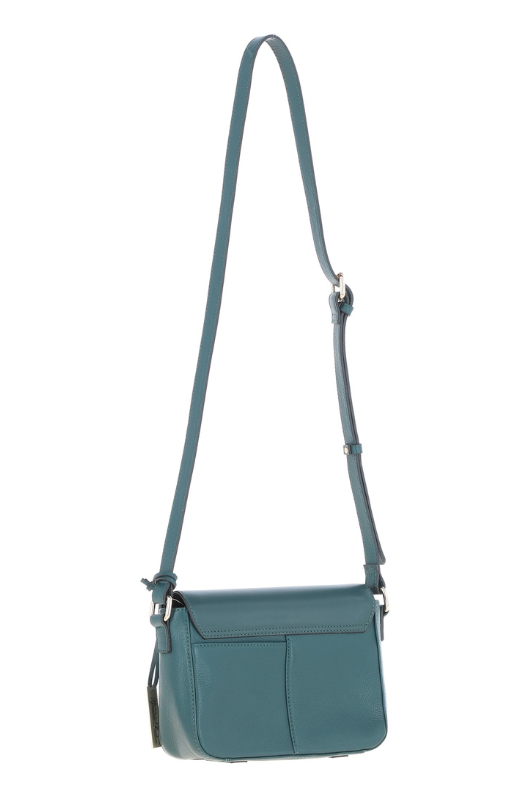 An image of Ashwood Leather 'Leather Crossbody Bag' in colour green