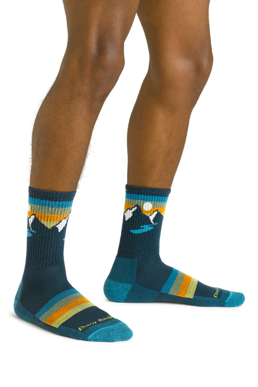 An image of the Darn Tough Sunset Ridge Micro Crew Lightweight Hiking Socks