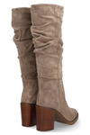 An image of the Alpe Suede Knee High Heeled Boots