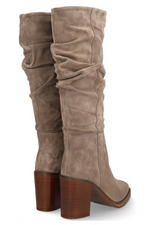 An image of the Alpe Suede Knee High Heeled Boots