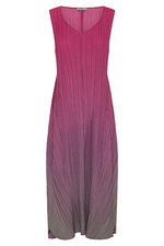 An image of the Alquema Estrella Dress in the colour Fuchsia.