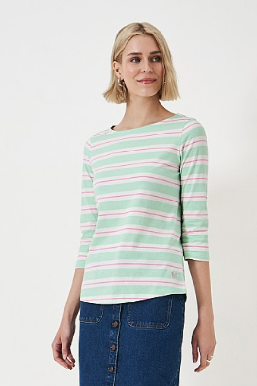 An image of the Crew Clothing Essential Breton Top