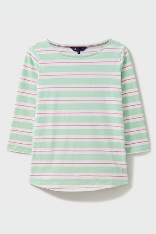An image of the Crew Clothing Essential Breton Top