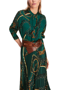 An image of the Marc Cain Blouse With Chain Print