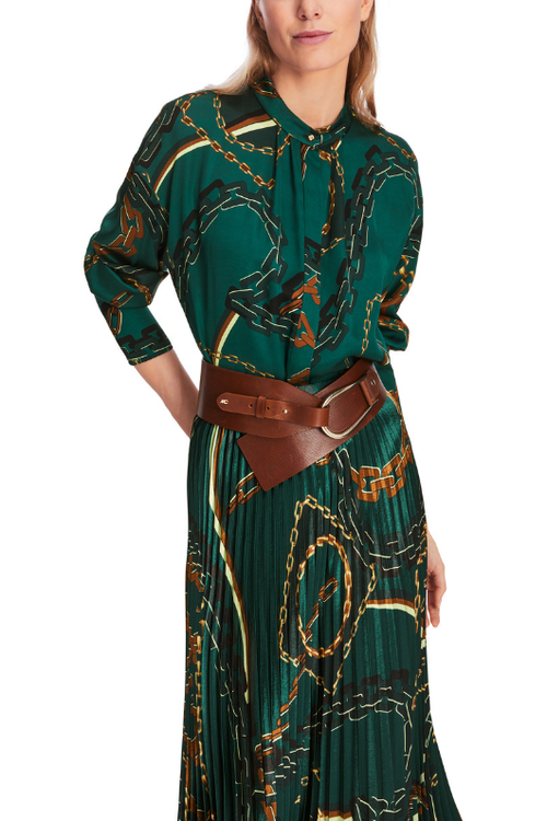 An image of the Marc Cain Blouse With Chain Print