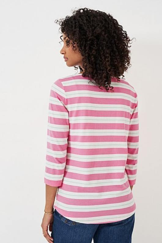 An image of the Crew Clothing Essential Breton Top
