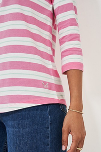 An image of the Crew Clothing Essential Breton Top