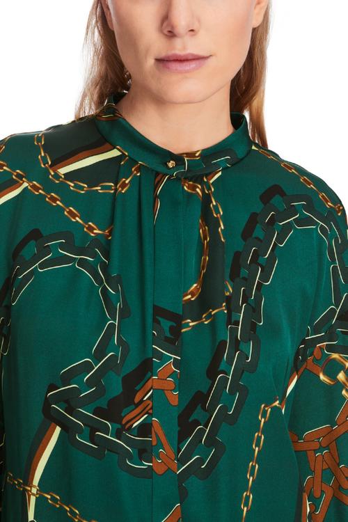 An image of the Marc Cain Blouse With Chain Print