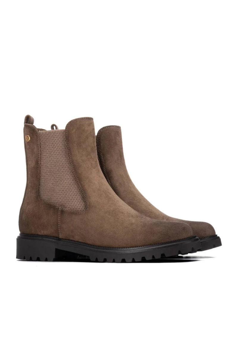 Suede Heeled Ankle Boots