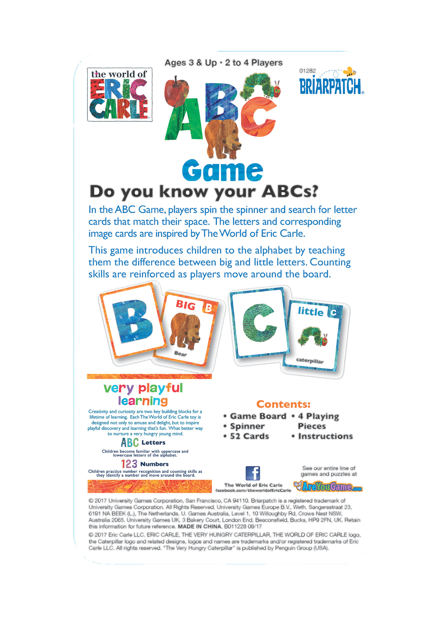 An image of the University Games The Very Hungry Caterpillar ABC Game in a Tin