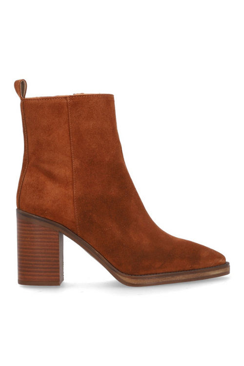 An image of the Alpe Suede Heeled Ankle Boots