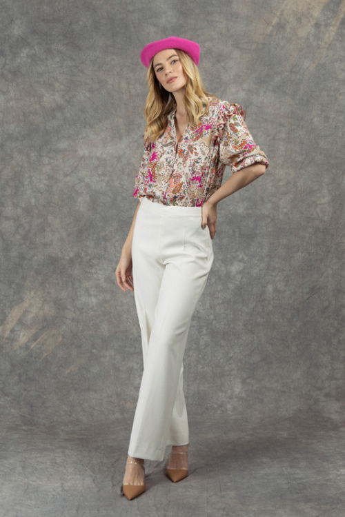 An image of the Fee G Ditzy Print Blouse
