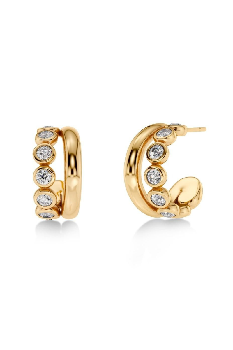 An image of the Edblad Grace Hoops L Gold