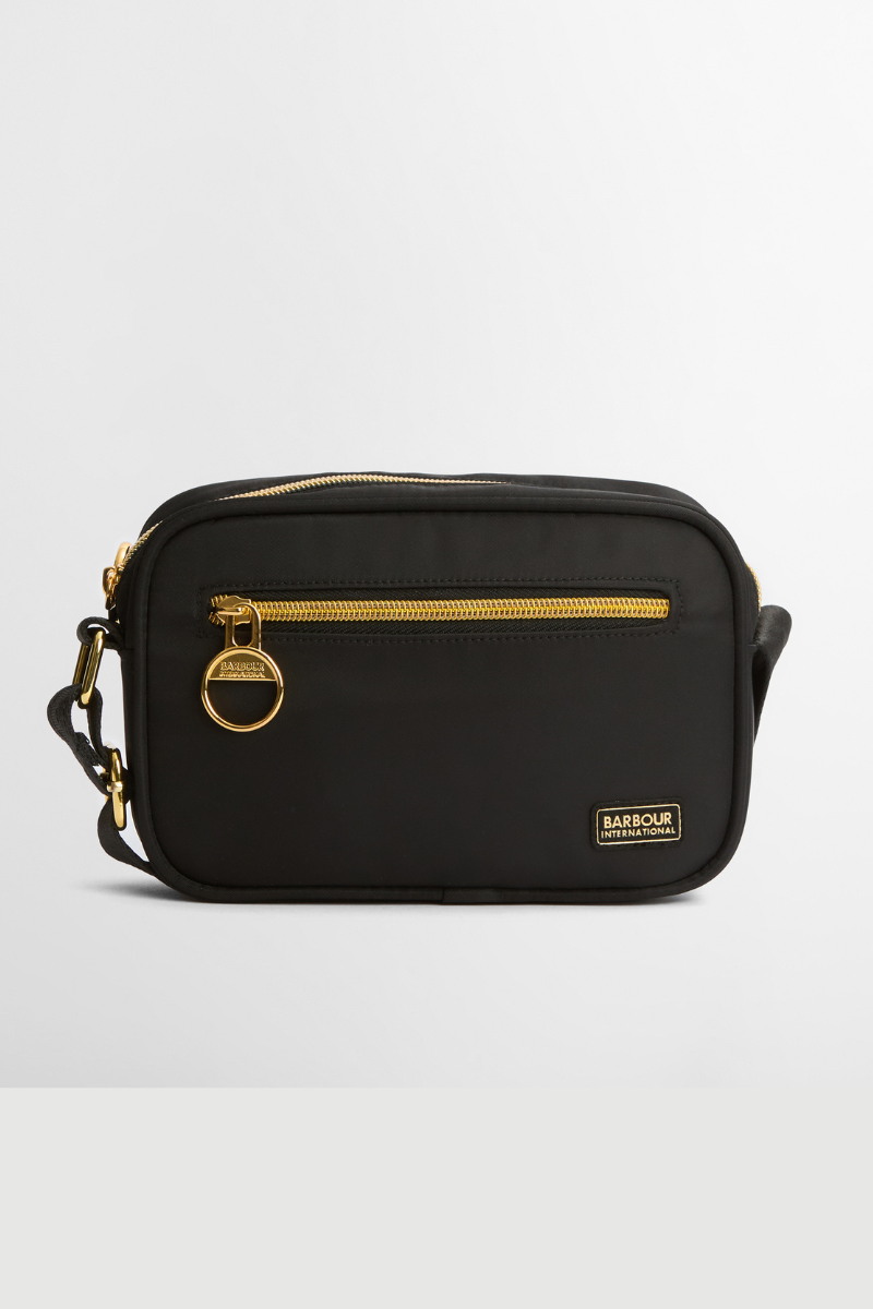 An image of the Barbour International Qualify Micro Crossbody Bag