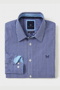 An image of the Crew Clothing Classic Micro Gingham Shirt